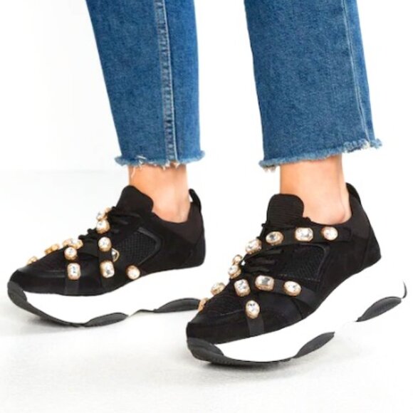 Aldo Shoes - ALDO Countee Sneakers-Sneakers with Crystals/Rhinestones